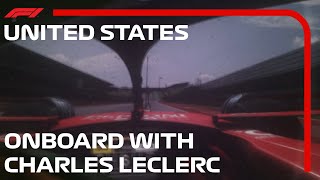 Charles Leclerc Helmet Cam At The FP1 Of The 2024 United States Grand Prix |  #assettocorsa