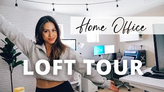 Home Office Setup Ideas | Apartment Loft Tour