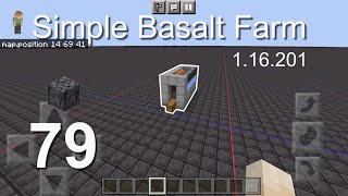 Minecraft Bedrock Tutorials(79) - How to build a Simple Basalt Farm / Generator (1.16.201)