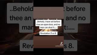 Revelation 3 vs 8. #bibleverse