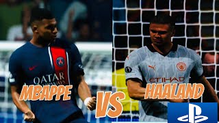 PARIS SG vs MANCHESTER CITY Mbappe Haaland all goals Champions League | EA FC 24 gameplay [4K 60]