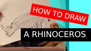 How to draw a white rhino