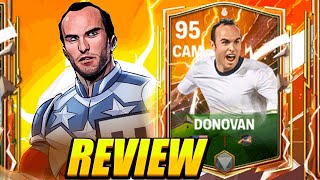 BEST CAM IN FC MOBILE 24! 95 HERO DONOVAN PLAYER REVIEW! 95 DONOVAN REVIEW! 95 HEROES DONOVAN REVIEW