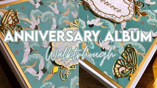 6 X 6 ANNIVERSARY ALBUM WALKTHROUGH | Scrapbook Album Ideas | Anniversary Album Ideas