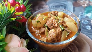 Mula diye Goru Mangsho Recipe | Beef with Radish | Bilkis Food Art| #beef_curry