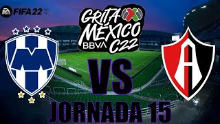 CF Monterrey vs Atlas Jornada 15 Grita México Clausura 2022. (Simulacion FIFA 22).