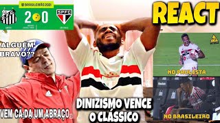 DINIZ DEU O TROCO!! | REACT-REAÇÃO: SANTOS 2X0 SAO PAULO