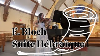 Live concert:  E. Bloch, Suite Hébraïque for viola and piano