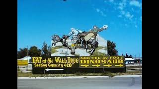 Animated Signs from another era Wall Drug and Chimney Rock