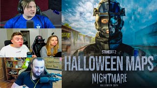 ВСЕ РЕАКЦИИ ЮТУБЕРОВ НА 3 НОВЫХ КАРТЫ 0.31.0 HALLOWEN🎃в Standoff 2