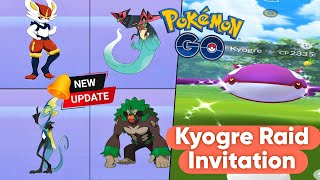 Kyogre raid invitation pokemon go #pokemon  #pokemongo #pokemonraid #youtubestream