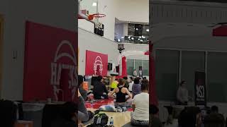 Joe Johnson, Atlanta Hawks legend addresses attendees at his Yoga class! NBA All Star. Iso Joe