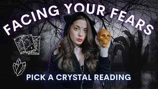 🕷️🕸️ FACING YOUR FEARS 🕸️🕷️  Pick A Crystal Reading | Sunny From Pluto