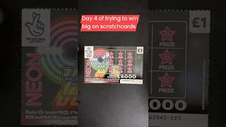 Day 4 of playing scratchcards until I win big #scratchcards #scratchcardwinners