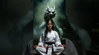 Karateka Girl & Dragon Tiger #karate #martialarts #ai