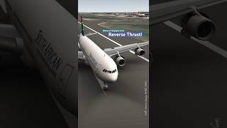 Reverse Thrust! South African Airways Airbus A340-300 Landing at Heathrow in World of Airports 2.4.3