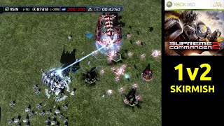 Supreme Commander 2 - Skirmish 1v2 (Hard Difficulty) - Xbox 360/Xbox Series X