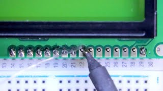 Soldering 16x2 LCD Display | Unedited video