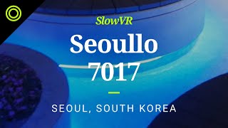 Lights of Seoul Station From Seoullo 7017 Skygarden  - Seoul, Korea [Slow VR 8k 360° Video & Sound]