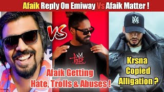 Afaik Reply On Emiway Vs Afaik Matter ! | Krsna Copyed Song ? | Emiway Bantai Vs Afaik | DG Empire