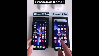 iPhone12pro🆚️ iPhone13pro|| Premotion demo!!🔥⚡ #trending #shorts #tech  #technology #comparison