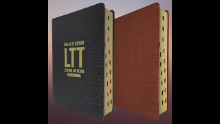 Bíblia de Estudo LTT Literal do Texto Tradicional Capa Luxo Editora BvBooks