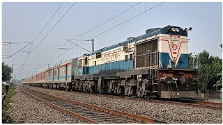 Rare Capture : Malda WDG3A With Dibrugarh Rajdhani Express racing towards Ambari Falakata