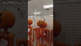 Skeleton with a pumpkin head, Halloween @ Target  🎃🧹💀