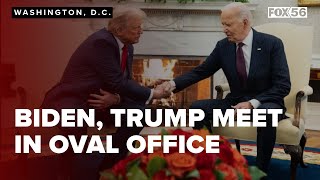 Biden welcomes Trump back to Oval Office in traditional power transfer ceremony