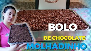 Bolo de chocolate molhadinho e fofo |MUITO FÁCIL DE FAZER E É DELICIOSO