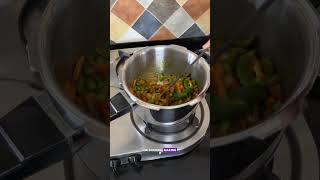 The indus valley stainless steel cooker for healthy living . Link in description