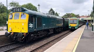 171 812 passing D7535 at Eridge 31/8/24