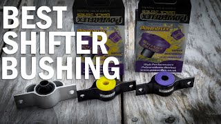 Powerflex shifter bushing Yellow vs Purple - Road test. What's the difference?