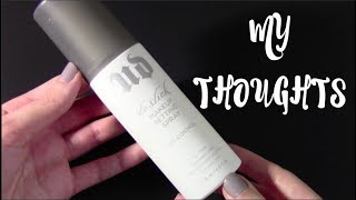 URBAN DECAY DE-SLICK MAKEUP SETTING SPRAY PRODUCT REVIEW