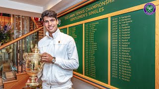 The Champions' Walk | Carlos Alcaraz's victorious walk back to locker rooms IN FULL | Wimbledon 2024