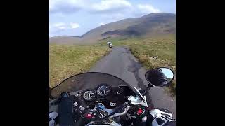 Hardknott Pass on my 1987 FZR1000 Genesis