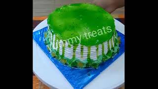 yummy kiwi flavoured cake for Idea💡(yummy treats)