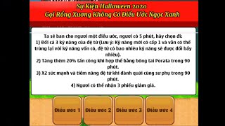 Gọi Rồng Xương Sự Kiện Halloween 2020 Game Ngọc Rông Online | Điều Uớc Rồng Xương 2020 Có Những Gì