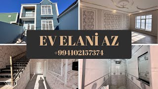 Masazırda Yol Kənarında 2 Mərtəbə 4 Otaq Həyət Evi Satılır0102157374