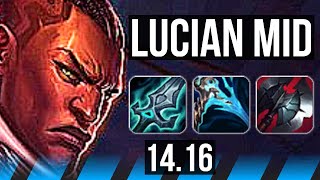 LUCIAN vs ZOE (MID) | 7 solo kills, Dominating | BR Master | 14.16