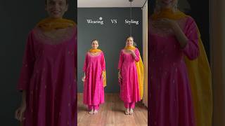 Wearing VS Styling A Loose Anarkali Suit 💕 #indianwear #anarkali