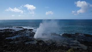 Spouting Horn blowhole Kauai