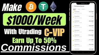 How to Earn Up to 50% Commissions with UTrading C-VIP Levels | Boost Your Crypto Income!