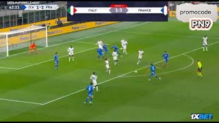 ITALY Vs FRANCE Match Recap | 1Xbet promo code