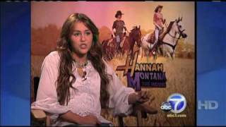 Entertainment news Interview Miley on Hannah Montana The Movie