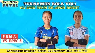 🔴LIVE TURNAMEN BOLA VOLI KU-2010 SE-JABAR, BANTEN (PI) - PUMA 🆚️ BPVC A