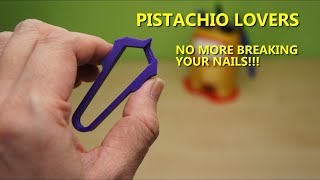 3D Printed Pistachio Opener - no more breaking your nails!