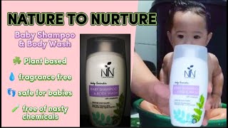 NATURE TO NURTURE BABY SHAMPOO & BODY WASH REVIEW | Plant based #bodywash #marlenegabriel