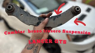 Cómo cambiar💪🏻brazo trasero superior suspensión🏎️🦾lancer GTs🔥🔥