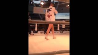 Tyson Fury on good form singing at public workout